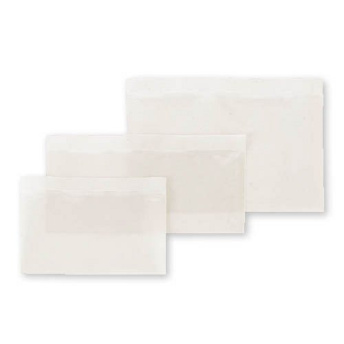 Package attendant bag self-adhesive, recycled C/6 175x115+20mm, unprinted