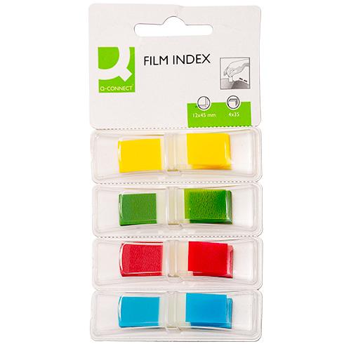 &#214;ntapad&#243;s oldaljel&#246;lő feles műanyag 12,5x43mm 4x35lap Q-CONNECT KF03631