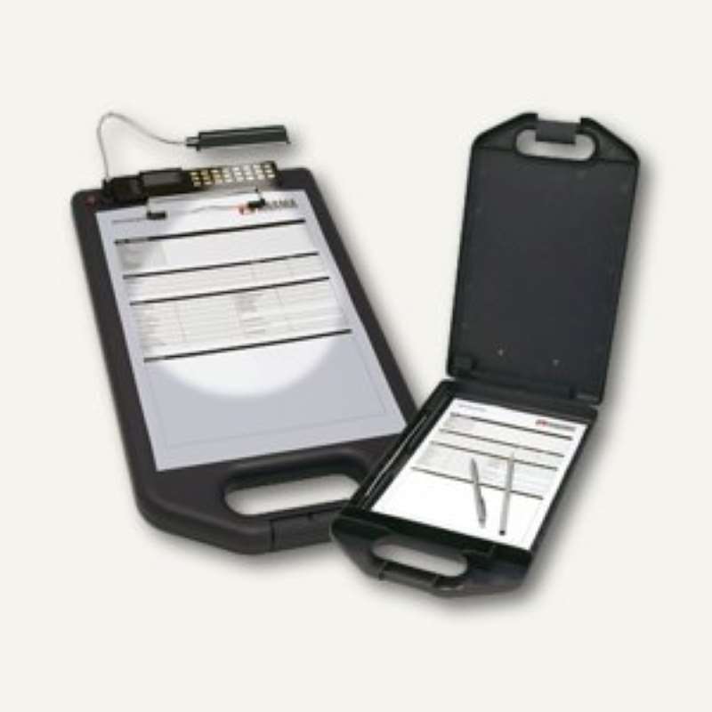 Felírótábla A/4 műanyag  rekeszes, számológéppel, lámpával