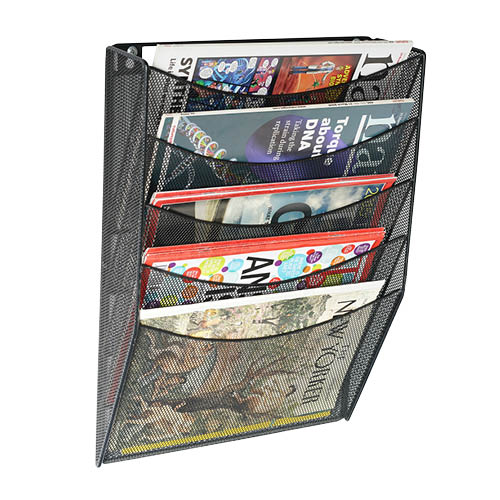 Fali tartó A/4 fémhálós Q-CONNECT fekete