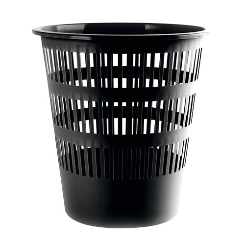 Papírkosár, 16 liter, DONAU, fekete