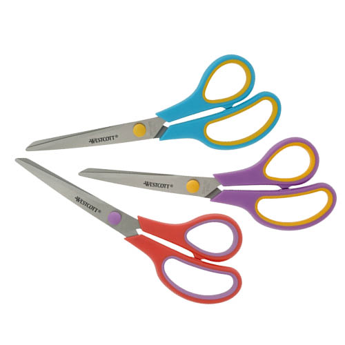 Univerzális olló készlet 3 darabos WESTCOTT EASY GRIP SET 3x20,1 cm