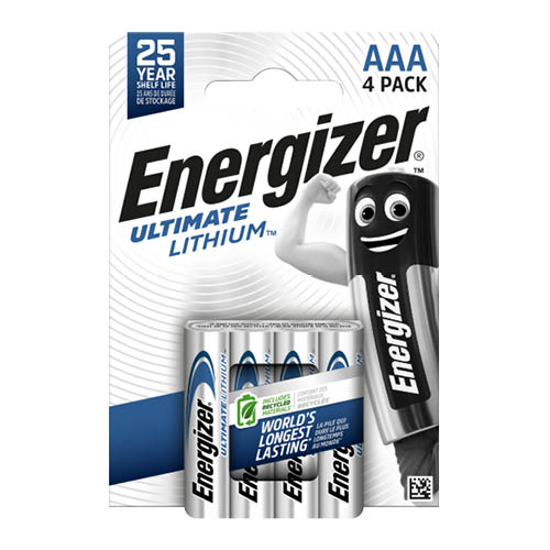 Elem ENERGIZER Ultimate Lítium mikro AAA 4db-os csomag