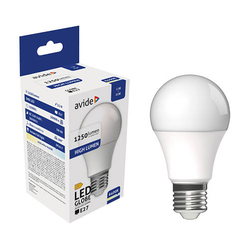 Izzó LED AVIDE E27 11W CW 6400K