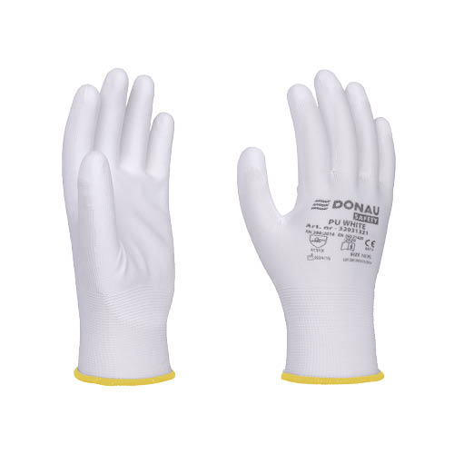 Kesztyű kötött-mártott 8-as méret fehér