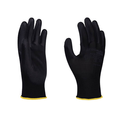 Kesztyű kötött-mártott 8-as méret fekete