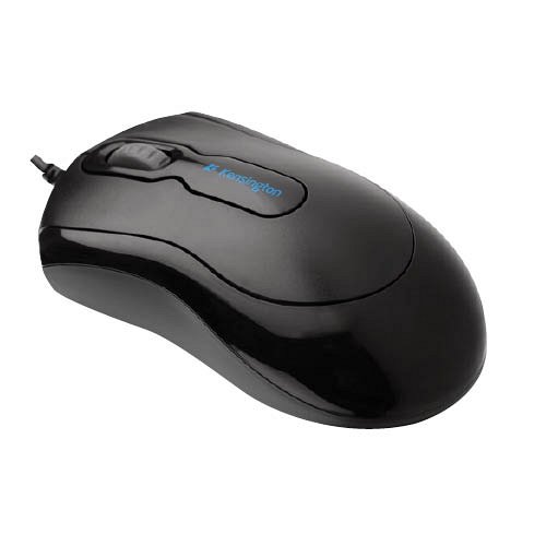 Egér, vezetékes, optikai, normál méret, USB, KENSINGTON "Mouse in a Box"