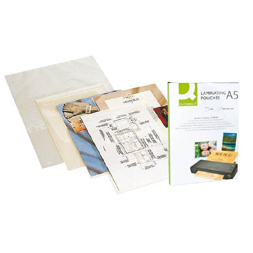 Lamin&#225;l&#243; f&#243;lia A/5 125 mikron f&#233;nyes Q-CONNECT KF04108