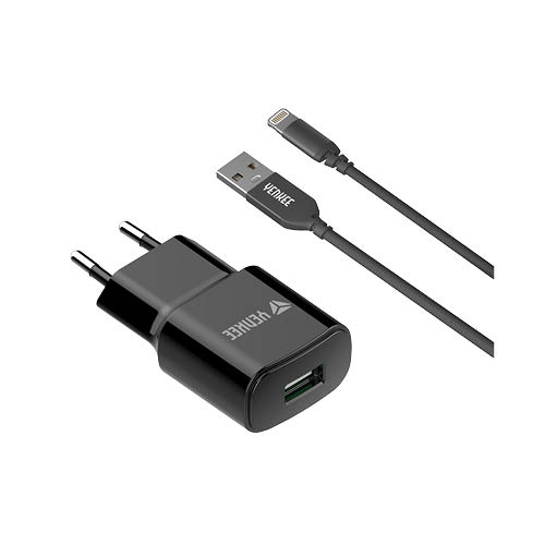 Mains charger YENKEE Lightning+ cable pack 2,4A YAC 4600