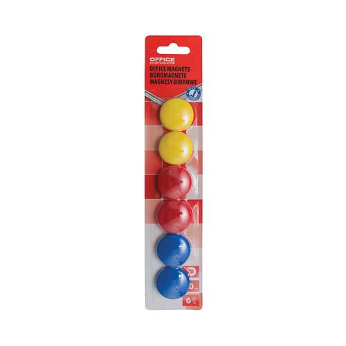 M&#225;gnes 30mm kerek OFFICE PRODUCTS 6db-os