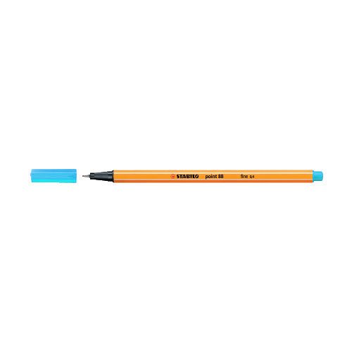 Tűfilc STABILO point 88 0,4mm pasztellkék