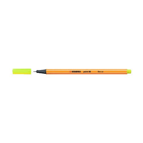 Tűfilc STABILO point 88 0,4mm pasztellsárga