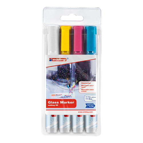 Window marker set  4 pieces EDDING 95/4