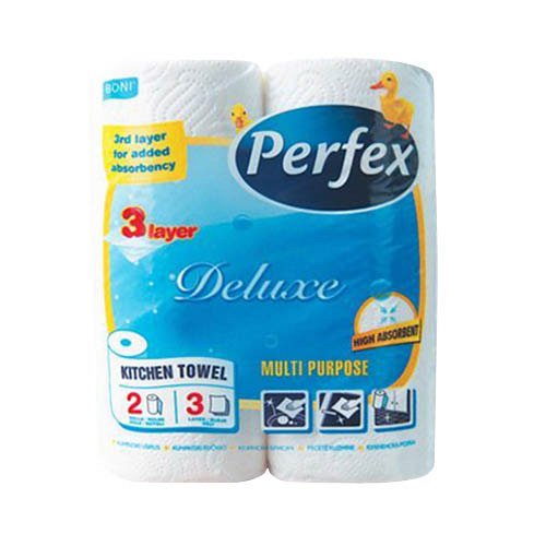 Pap&#237;rt&#246;rlő BONI PERFEX De Luxe 3 r&#233;tegű 2 tekercses
