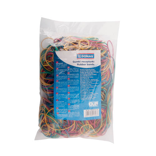 Gumigyűrű 500g 60mm DONAU színes