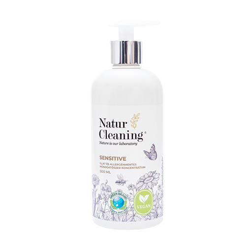 Mosogatószer koncentrátum NaturCleaning Sensitive illat és allergénmentes 500ml pumpás