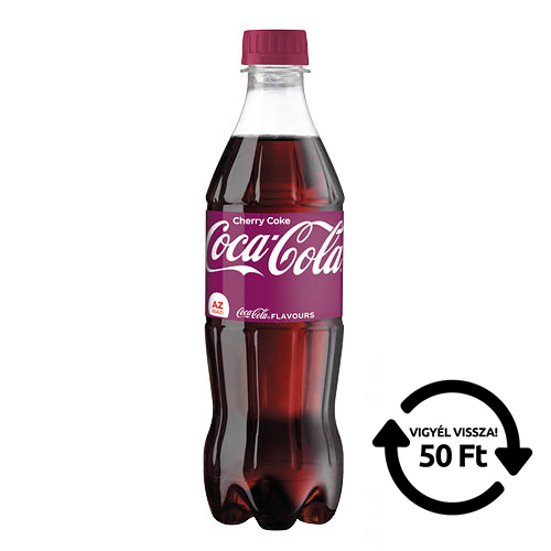 &#220;d&#237;tő Coca-Cola Cherry Coke 0,5l  DRS d&#237;jas