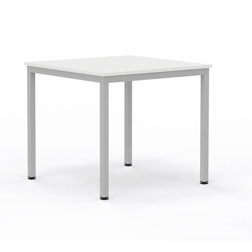 Íróasztal I-lábbal SIMPLE 80 x 80 x 72 cm fehér