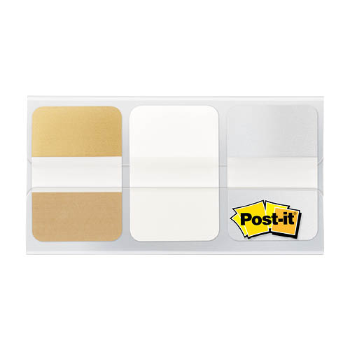 Post-it® Index jelölőcímke 25.4mm x 38.1mm 3x12 db címke "fémszínek"