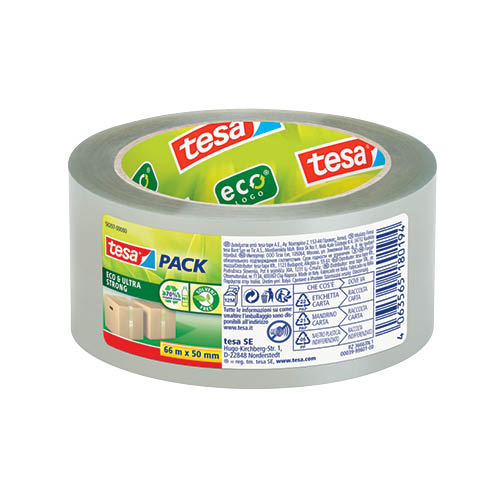 Ragasztószalag tesapack® ECO &amp; ULTRA STRONG ecoLogo® 58297 50mmx66m Transzparens