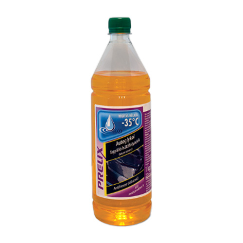Fagyálló folyadék PRELIX Autoglykol -35°C készre kevert sárga 1 kg