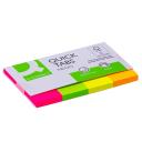 Öntapadós oldaljelölő 20x50mm 4x40lap papír Q-CONNECT KF01226