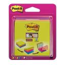 Post-it® Super Sticky Easy select jegyzetkocka 76×76 mm, 2014SC-BYFG, 4x75 lap, 4 különböző szín