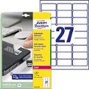 Etikett címke speciális L6114-20 biztonsági fehér poliészter 63,5x29,6mm