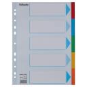 Dividers A/4 cardboard STANDARD 5parts