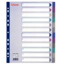 Dividers A/4 colour plastic 12parts