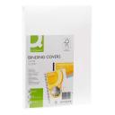 Spirálborító hátlap Q-CONNECT KF00498 250 g fényes fehér