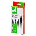 Flipchart marker készlet 4 db-os kerek végű Q-CONNECT KF01551