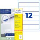 Etikett címke univerzális 4781 QuickPEEL 97x42,3mm 25ív fehér