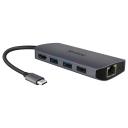 USB Elosztó YENKEE YTC 081 USB-C 8 portos Multiport HUB