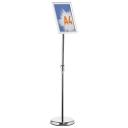 Információs állvány A/4 alukerettel DURABLE 4798